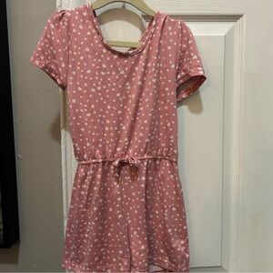 Elastic waist short romper